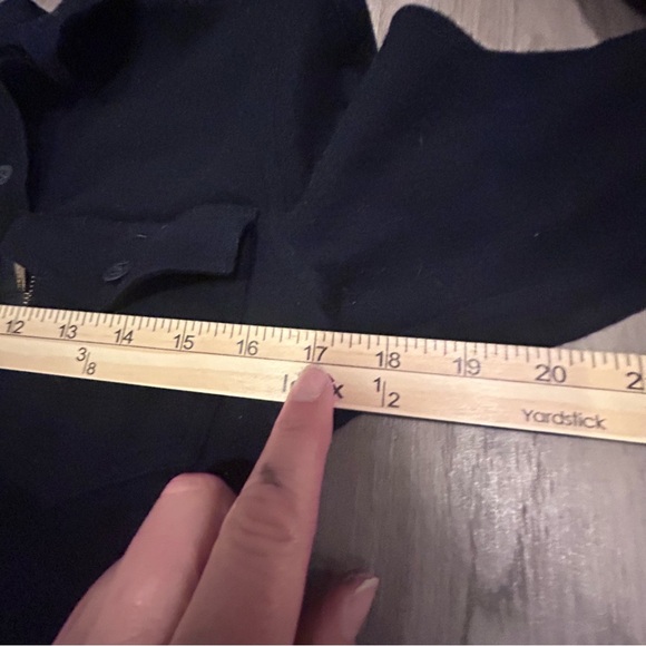 Ralph Lauren Wool 100% Navy Button Down 2 Elbow Patches Boys LG - Picture 10 of 10